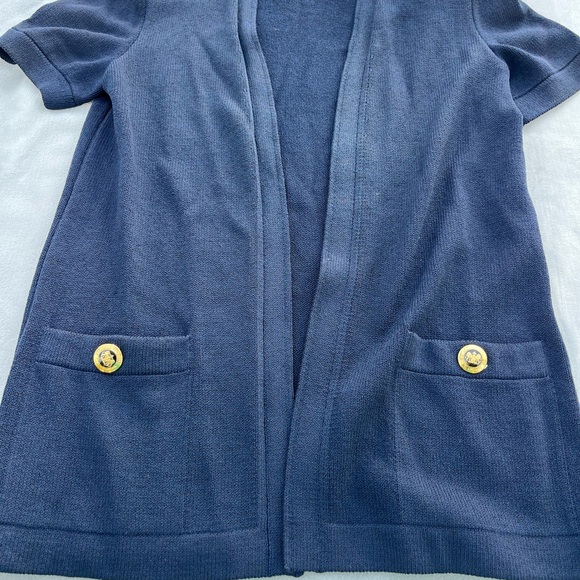 ST JOHN Basics skirt suit cardigan - Picture 8 of 9